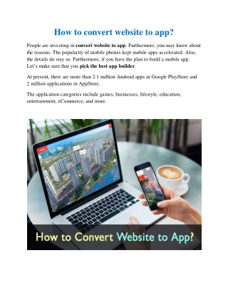 Convert Website to App