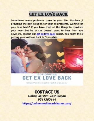 Get Ex Love Back