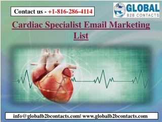 Cardiac Specialist Email Marketing List