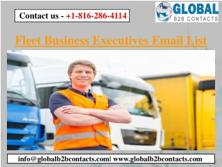 Fleet Business Executives Email List