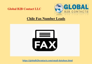 Chile Fax Number Leads