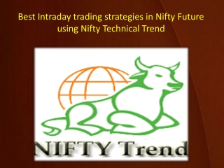 Best Intraday trading strategies in Nifty Future using Nifty Technical Trend