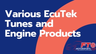 EcuTek Tunes and Engine Products at FT86MotorSports