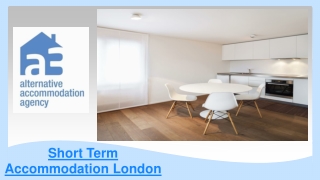 Short Term Accommodation London