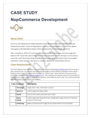 NopCommerce Development