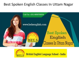 Best Spoken English Classes In Uttam Nagar