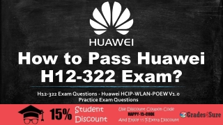 Huawei HCIP-WLAN-POEW V1.0 H12-322 Practice Questions