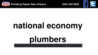 The plumbing repair service New Orleans