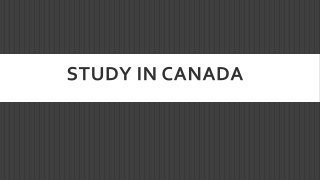 Study in Canada