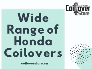 Wide Range of Honda Coilovers in Canada