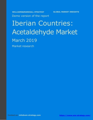 WMStrategy Demo Iberian Countries Acetaldehyde Market March 2019