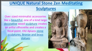 UNIQUE Natural Stone Zen Meditating Sculptures