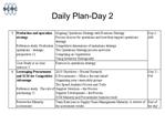 Daily Plan-Day 2