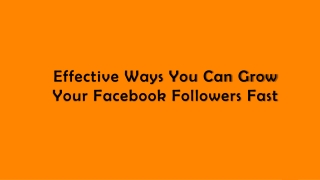 Tips to Increase Your Facebook Followers