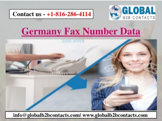 Germany Fax Number Data