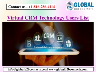 Virtual CRM Technology Users List