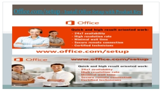 Office.com/setup - Install Office Setup with Product Key