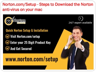 Norton.com/Setup - Steps to Download the Norton anti-virus on your mac