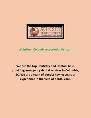 Find Expert Dentists in Columbia SC | Sunset Periodontics