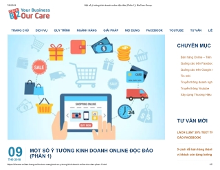 Một số ý tưởng kinh doanh online độc đáo (Phần 1) _ BizCare Group_