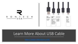 Learn More About USB Charging Cables