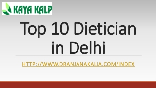 Top 10 Dietician in Delhi-Dr Anjana Kalia