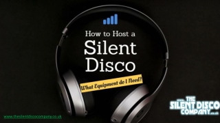 How to host a silent disco