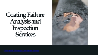 Coating Failure Analysis and Inspection Services