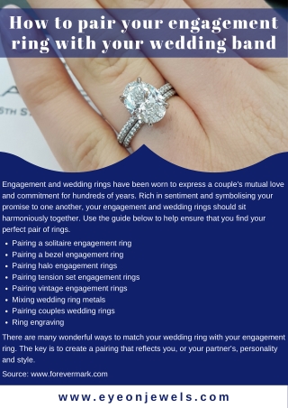 How To Pair Your Engagement Ring With Your Wedding Band