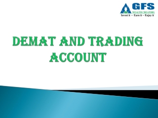 Demat account and Trading account