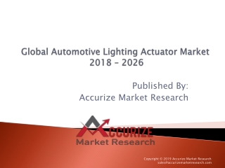 Global Automotive Lighting Actuator Market