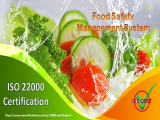 ISO 22000 Certification - Food Safety Management System