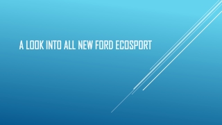 Ford Ecosport