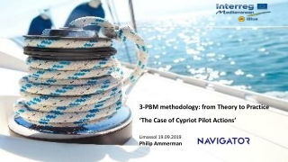 3-PBM methodology: from Theory to Practice ‘The Case of Cypriot Pilot Actions’