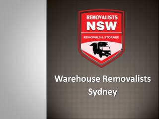 Efficient and Cost Effective Warehouse Removal Service