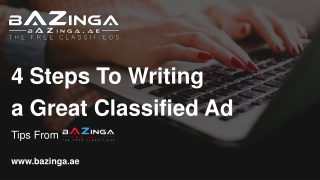 4 Steps to Writing a Great Classified Ad | Dubai free Classifieds