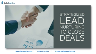 STRATEGIZED LEAD NURTURING TO CLOSE DEALS