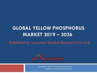 Yellow phosphorus Market