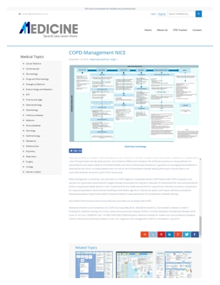 Copd Treatment Nice, Nice Guidelines Copd