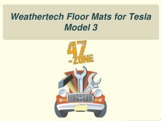 Weathertech Floor Mats for Tesla Model 3