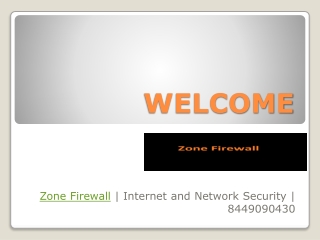 Zone Firewall | Network and Internet Security - 8449090430