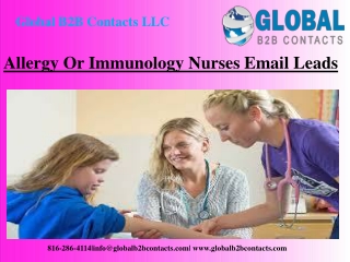 Allergy Or Immunology Nurses Email Leads