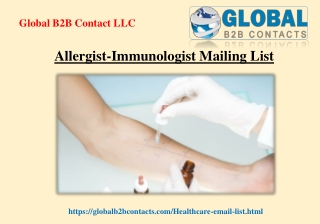 Allergist Immunologist Mailing List
