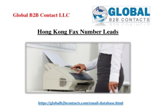 Hong Kong Fax Number Leads