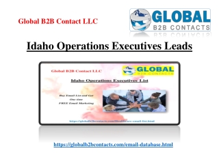 Idaho Operations Executives Leads