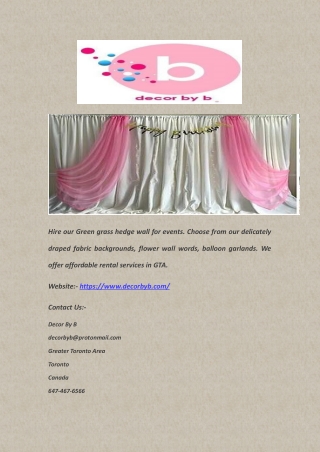 Buy Balloon Garlands in the GTA - Decorbyb.com