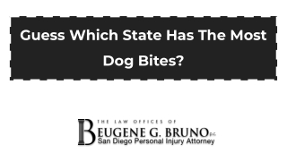 Guess Which State Has The Most Dog Bites?