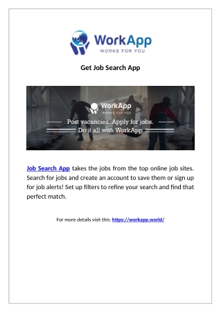 Get Job Search App