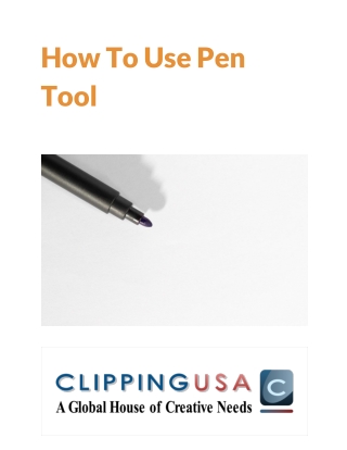 How To Find The Right USE PEN TOOL For Your Specific Product(Service).