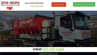 Cheap Skip Hire in Essex